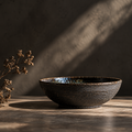 Dark earth low bowl